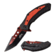 Master USA MU-A077RD 3CR13 Steel Blade ABS Handle Folding Knife MU-A077RD