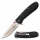 Master USA MU-A093AS Spring Assisted Knife, 3in, 3CR13 Stainless Steel, Drop Point, Half-Serrated, Steel Blade, Injection Molded Handle, Black, MU-A093AS