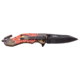 Master USA Tanto Spring Assisted Knife, 3.75 in, 3Cr13 Stainless Steel Stainless Steel, Black/Yellow Eye, MU-A118DR