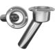 Mate Series Stainless Steel 30 Rod &amp; Cup Holder - Open - Round Top, C1030ND