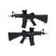 Matrix Sportsline M4 RIS Airsoft AEG Rifle w/G2 Micro-Switch Gearbox, 5in Stubby Fixed Stock, Black, Large, ST-AEG-293-BK