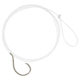 Matzuo 18in Fluorocarbon Circle Snell Hook, Black Chrome, Size 10, 213011-10