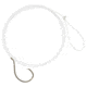 Matzuo 18in Fluorocarbon Circle Snell Hook, Black Chrome, Size 2/0, 213011-2/0
