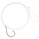 Matzuo 18in Fluorocarbon Circle Snell Hook, Black Chrome, Size 2/0, 213011-2/0