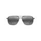 Maui Jim Beaches Polarized Aviator Sunglasses, Black Matte Frame, Neutral Grey Lens, Black Matte 541-2M