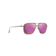 Maui Jim Beaches Polarized Aviator Sunglasses, Matte Brushed Burgundy Frame, Maui Sunrise Lens, Matte Brushed Burgundy P541-07M