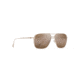 Maui Jim Beaches Polarized Aviator Sunglasses, Satin Gold Frame, HCL Bronze Lens, Satin Gold H541-16A