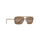 Maui Jim Compass Polarized Aviator  Sunglasses,Gold,HCL Bronze Lens H714-16
