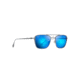 Maui Jim Ebb &amp; Flow Polarized Aviator Sunglasses, Dove Grey Frame, Blue Hawaii Lens, Dove Grey B542-27A