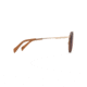 Maui Jim Even Keel Polarized Round Sunglasses, Rose Gold w/ Translucent Coconut Matte Brown Frame, Maui Rose Lens, Rose Gold w/ Translucent Coconut Matte Brown RS534-16R