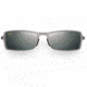 Maui Jim Shark Pit Sunglasses - Brushed Silver Frame, Neutral Grey Lenses - 228-17