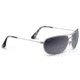 Maui Jim Hideaways Sunglasses, Silver Frame, Grey Lenses GS248-17