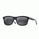 Maui Jim Hula Blues Sguare Sunglasses,Black Vinyl w/ Hula Blues Interior Print Frame, Neutral Grey Lens, Polarized, 710-72