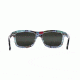 Maui Jim Hula Blues Sguare Sunglasses,Black Vinyl w/ Hula Blues Interior Print Frame, Neutral Grey Lens, Polarized, 710-72