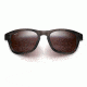 Maui Jim KA'A Point Sunglasses,Square,Charcoal Frame,Polarized Maui Rose Lens R713-27