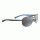 Maui Jim Leeward Coast Sunglasses - Black w/Blue Frame and Neutral Grey Polarized Lens 297-2M