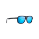Maui Jim Little Maks Polarized Aviator  Sunglasses,Matte Black,Blue Hawaii Lens B771-2M