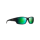 Maui Jim Local Kine Polarized Square Sunglasses, Soft Black w/ Dark Transparent Green &amp; Light Transparent Grey Frame, Maui Green Lens, Soft Black w/ Dark Transparent Green &amp; Light Trans GM810-27M