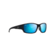 Maui Jim Local Kine Polarized Square Sunglasses, Soft Black w/ Sea Blue &amp; Grey Frame, Blue Hawaii Lens, Soft Black w/ Sea Blue &amp; Grey B810-53B