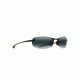Maui Jim Makaha Reader Universal Fit Rimless  Sunglasses,Gloss Black,Neutral Grey Lens G805N-0215