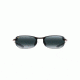 Maui Jim Makaha Reader Universal Fit Rimless  Sunglasses,Gloss Black,Neutral Grey Lens G805N-0215