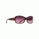 Maui Jim Nalani Polarized Fashion  Sunglasses,Dark Tortoise,Maui Rose Lens RS295-10