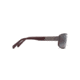 Maui Jim Ohia Polarized Rectangular  Sunglasses,Satin Dark Gunmetal/Burgundy,Maui Rose Lens R703-02S