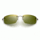 Maui Jim Sandhill Sunglasses, HCL Bronze, Gloss Dark Brown with Brown Sleeve H715-25A