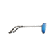 Maui Jim Sea House Polarized Aviator  Sunglasses,Silver,Blue Hawaii Lens B772-17