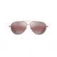 Maui Jim Shallows Polarized Aviator Sunglasses, Satin Brown Red Frame, Maui Rose Lens, Satin Brown Red R543-19A