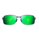 Maui Jim Shoal Sunglasses, Brushed Gunmetal Frame, Maui Green Lens, Polarized, GM797-02F
