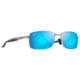 Maui Jim Shoal Sunglasses, Matte Silver Frame, Blue Hawaii Lens, Polarized, B797-17M