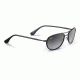 Maui Jim Small Kine Sunglasses - Gloss Black Frame and Neutral Grey Lens GS251-02D