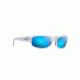 Maui Jim Stingray Wrap  Sunglasses,Matte Crystal,Blue Hawaii Lens B103-05CM