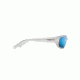 Maui Jim Stingray Wrap  Sunglasses,Matte Crystal,Blue Hawaii Lens B103-05CM