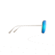 Maui Jim Triton Polarized Aviator Sunglasses, Titanium Frame, Blue Hawaii Lens, Titanium B546-11B