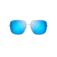 Maui Jim Triton Polarized Aviator Sunglasses, Titanium Frame, Blue Hawaii Lens, Titanium B546-11B