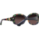 Maui Jim You Move Me Sunglasses,Silk Print with White Trim &amp; Teal Interior,Neutral Grey Lens, GS280-51