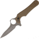 Max Venom Dimachaerus Button Lock Tan Folding Knife,4.5in,154CM Steel,Standard Edge,Tan,Aluminum Handle MVDIMACTN