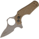 Max Venom Mini Dimachaerus Button Lock Folding Knife,3in,154CM Steel,Standard Edge,Tan,Aluminum Handle MVDIMACMTN