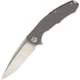 Maxace Halictus Stonewash Titanium Folding Knife,3.75in,Bohler M390 Steel,Standard Edge,Spear Point,Stonewash,Titanium Handle MAX031