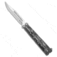 Maxace Knives Maxace Shi Balisong Butterfly Knife Gray Carbon Fiber 4.5" Satin, Gray, Bohler M390, adult, BHQ-179766