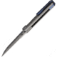 Maxace Raccoon Dog Satin Folding Knife, 4.63in Closed, 3.5in CPM S90V SS Bead Blast/Satin Blade, Gray Satin Titanium Handle, Nylon Case, M08A