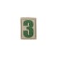 Maxpedition Number 3 Morale Patch, Arid, 0.84in x 1.18in NUM3A