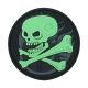 Maxpedition Skull Patch, Glow, 2.5in x 2.5in SKULZ