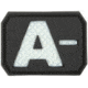 Maxpedition A- NEG Blood Type Patch, Glow BTANZ