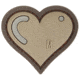 Maxpedition Heart Morale Patch,1.61x1.5in,Arid HARTA