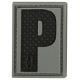 Maxpedition Letter Patch P, SWAT LETPS