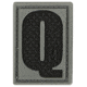 Maxpedition Letter Patch Q, SWAT LETQS