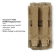 Maxpedition M14/M1A Magazine Pouch, Khaki/Foliage, 3in x 2in x 7in, 1465KF